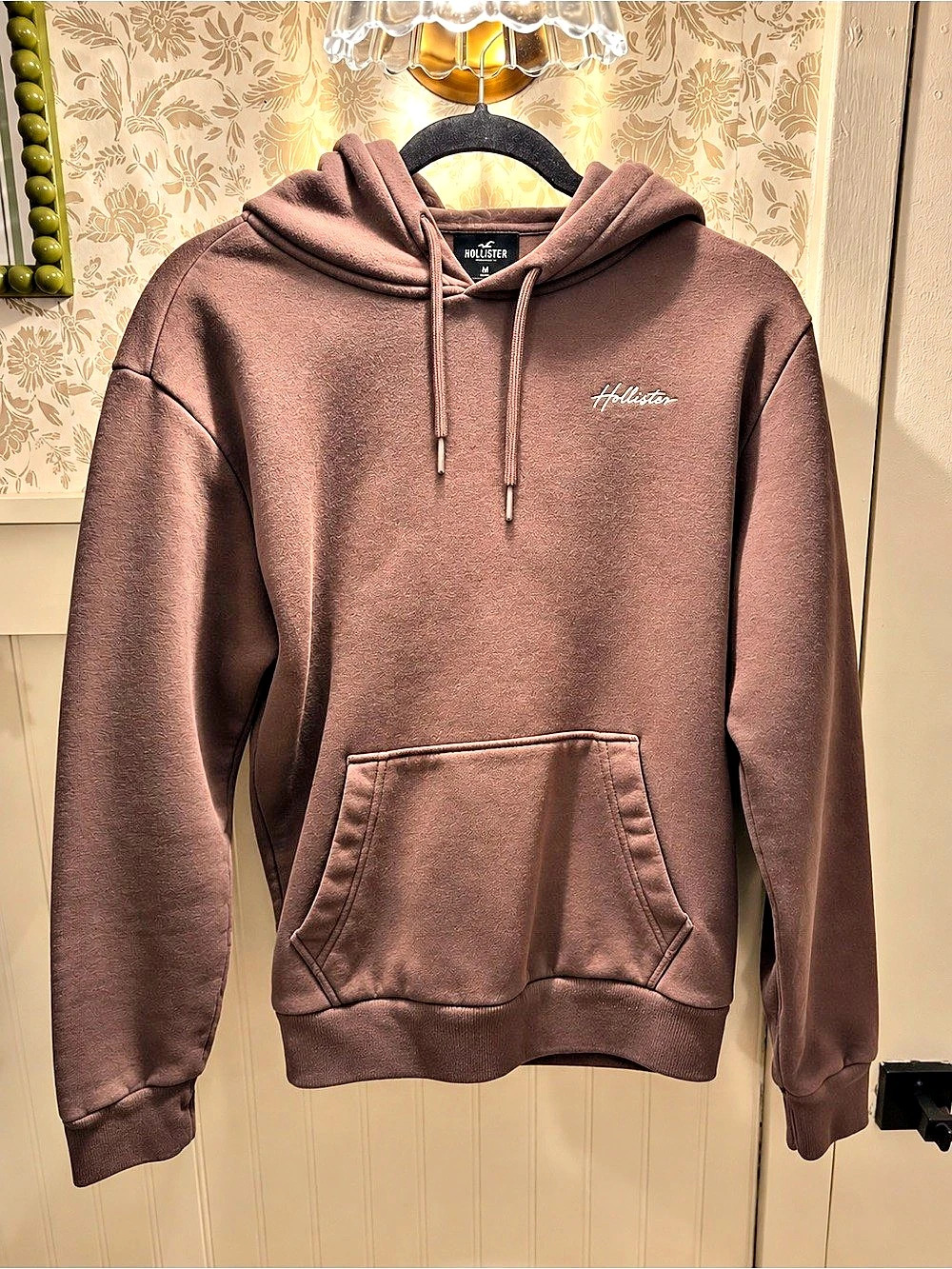 Hollister Brown Relaxed Fit Pullover Hoodie Size XS